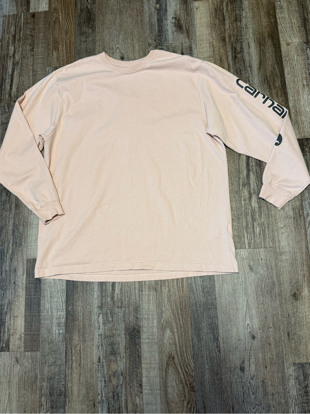Carhartt Women's CL Loose Fit Heavyweight Long Logo Sleeve Graphic T-Shirt